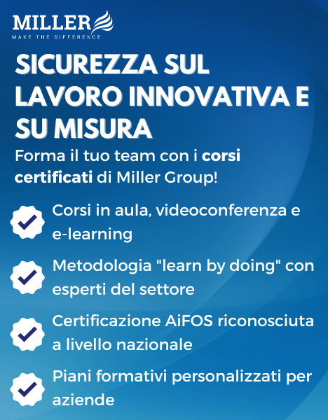 Sicurezza sul lavoro innovativa e su misura - Forma il tuo team con i corsi certificati di Miller Group!